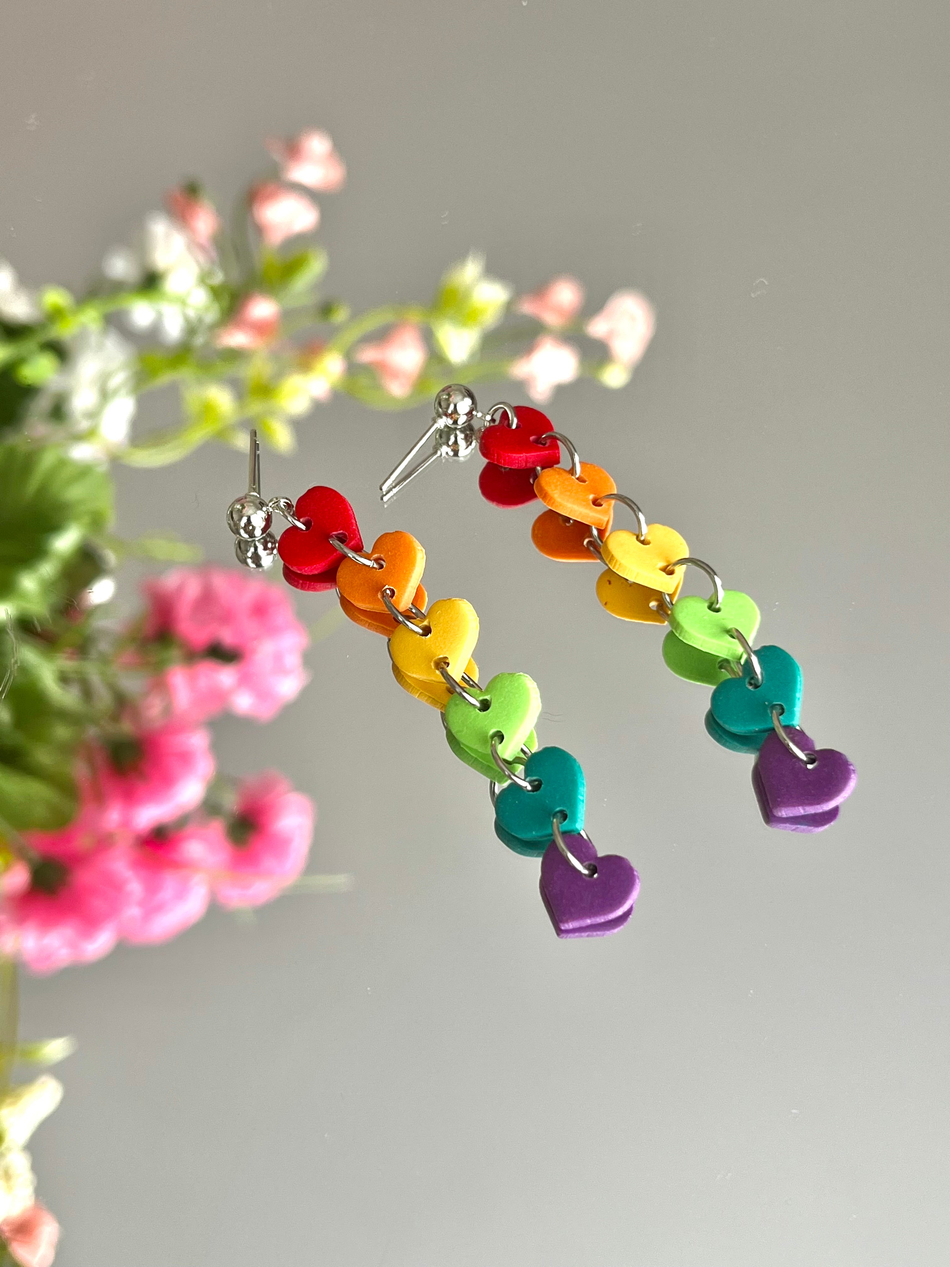 Stacked pride hearts